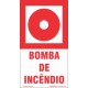 Placa de sinalização Bomba de incêndio