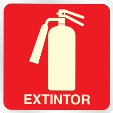 Placa de sinalização Extintor